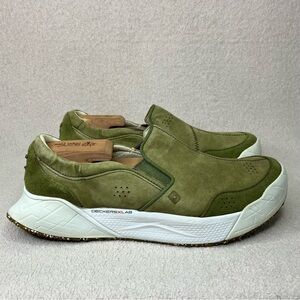 Deckers X Lab X-Scape Coupe Suede Slip On Sneakers-Green-Mens 10-Casual-Designer